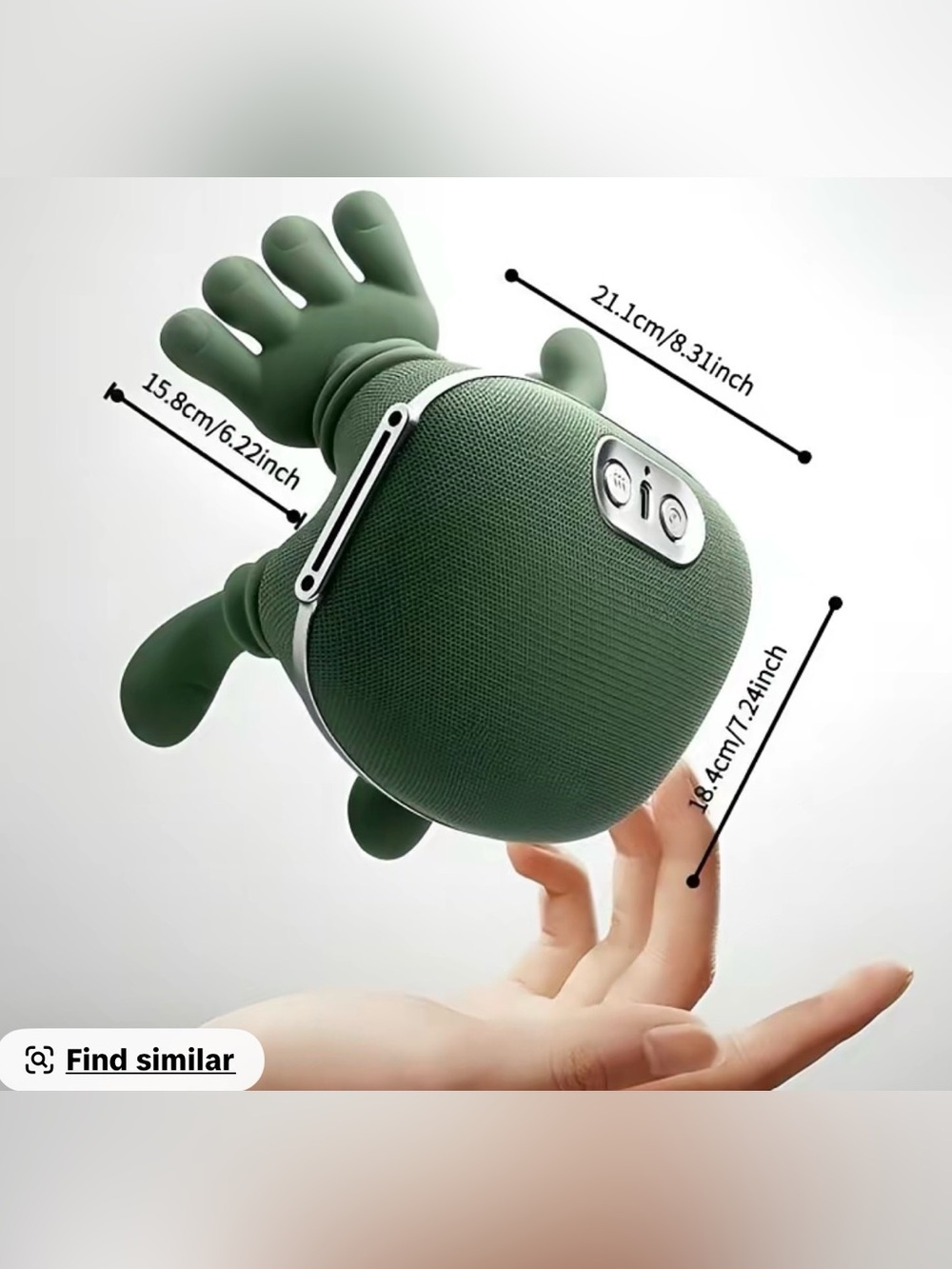 Shiatsu Shoulder Massager Electric Cervical
Massager Bionic Hand Heating Wireles